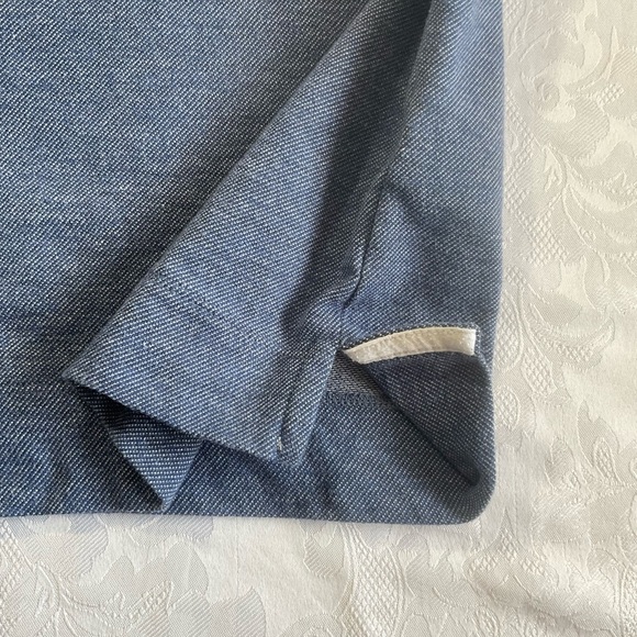 Lauren Ralph LaurenBlack Label Long Sleeve Knit Top Women Size Med Blue/white - Picture 10 of 10